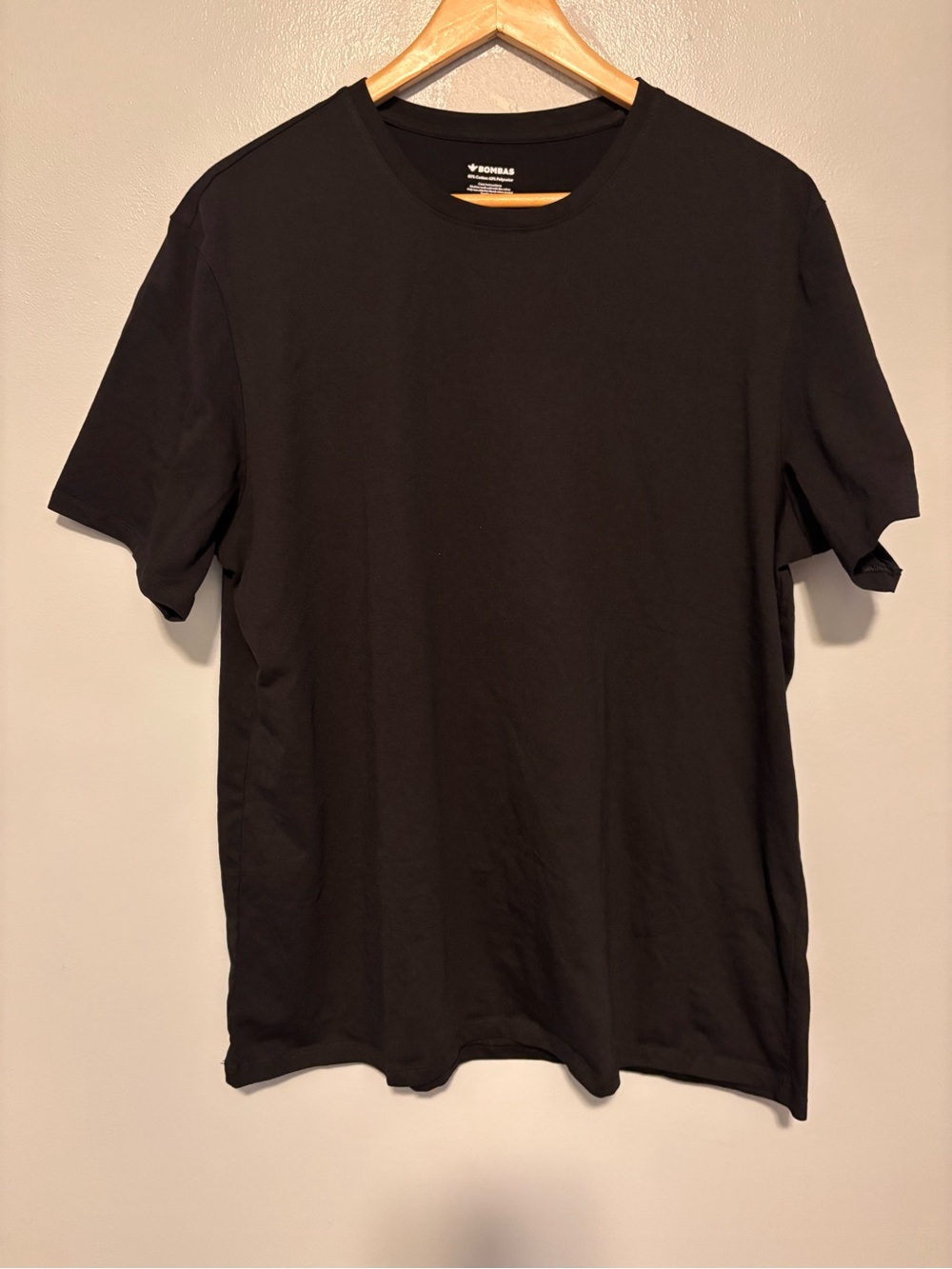 Bombas Black Short Sleeve Crewneck T‑Shirt XL/XXL